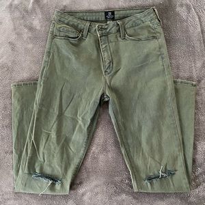 Army Green/Olive Just Black Skinny Jeans Size 29